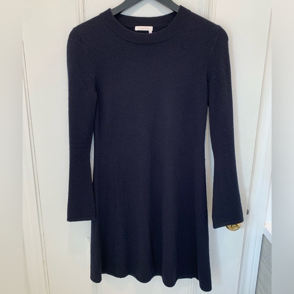 See by Chloe navy wool long sleeve dress. Size small - Picture 1 of 6